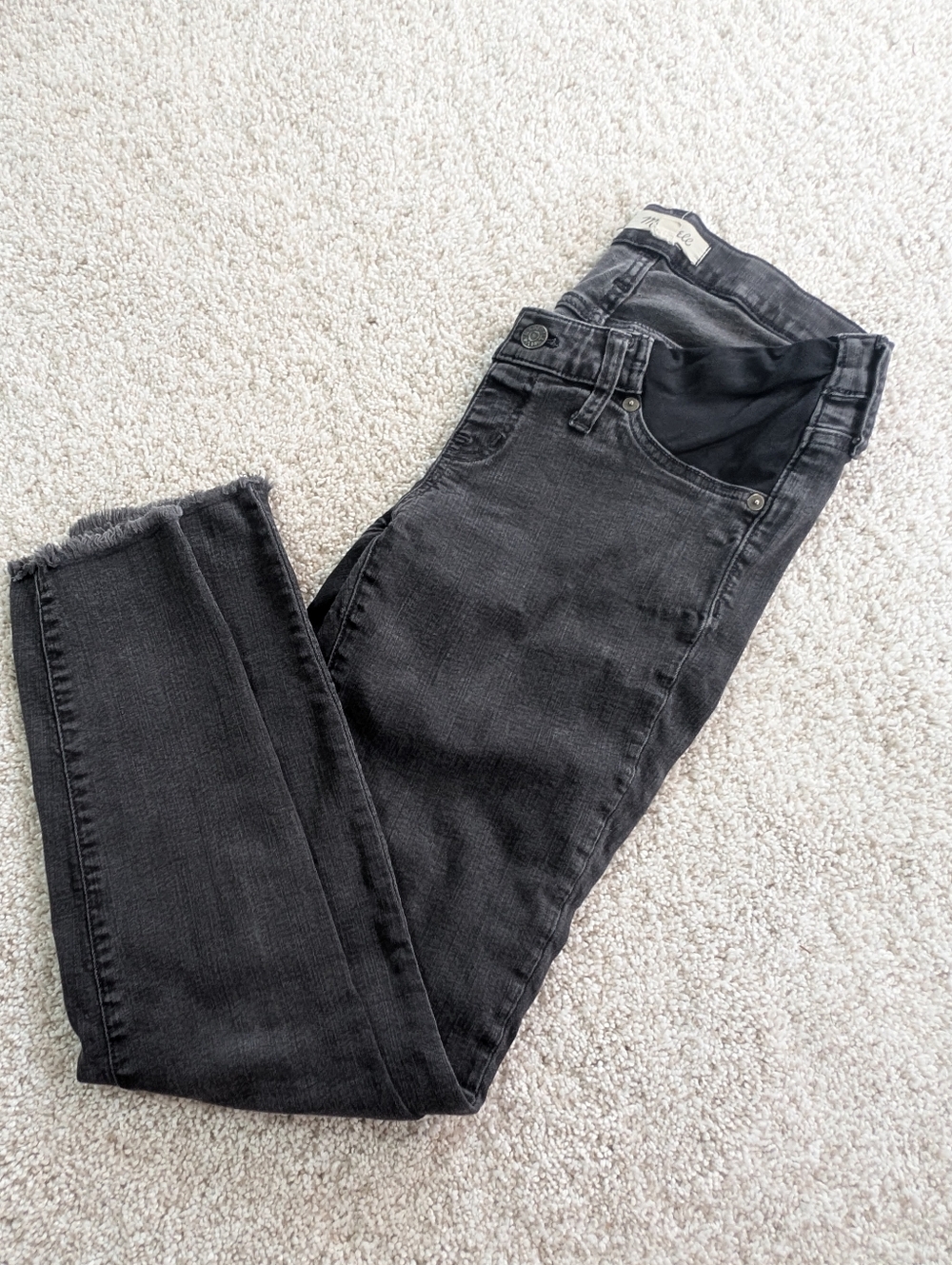 Madewell Maternity Jeans - Skinny Raw Hem